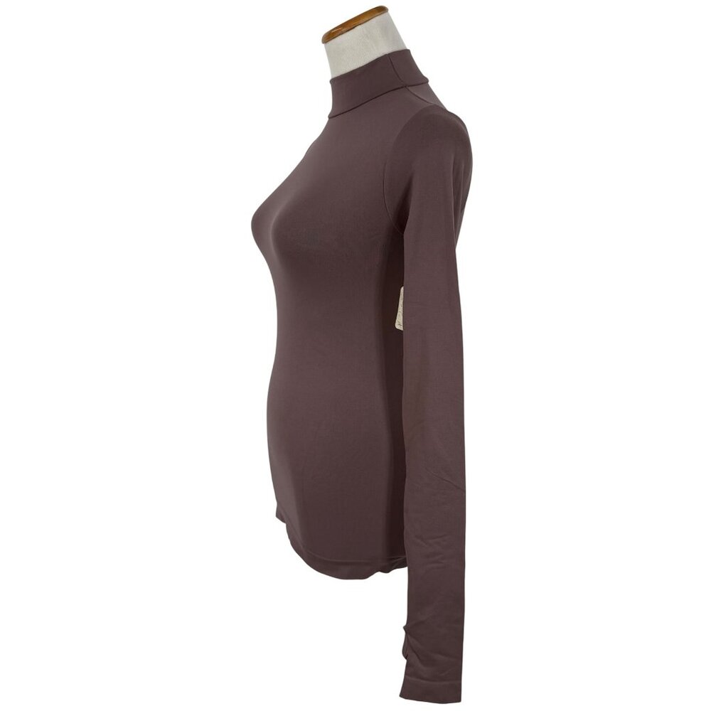 NWT Free People Seamless Mock Neck w/Thumbholes Stretch Long Sleeve Layering Top - Picture 6 of 11
